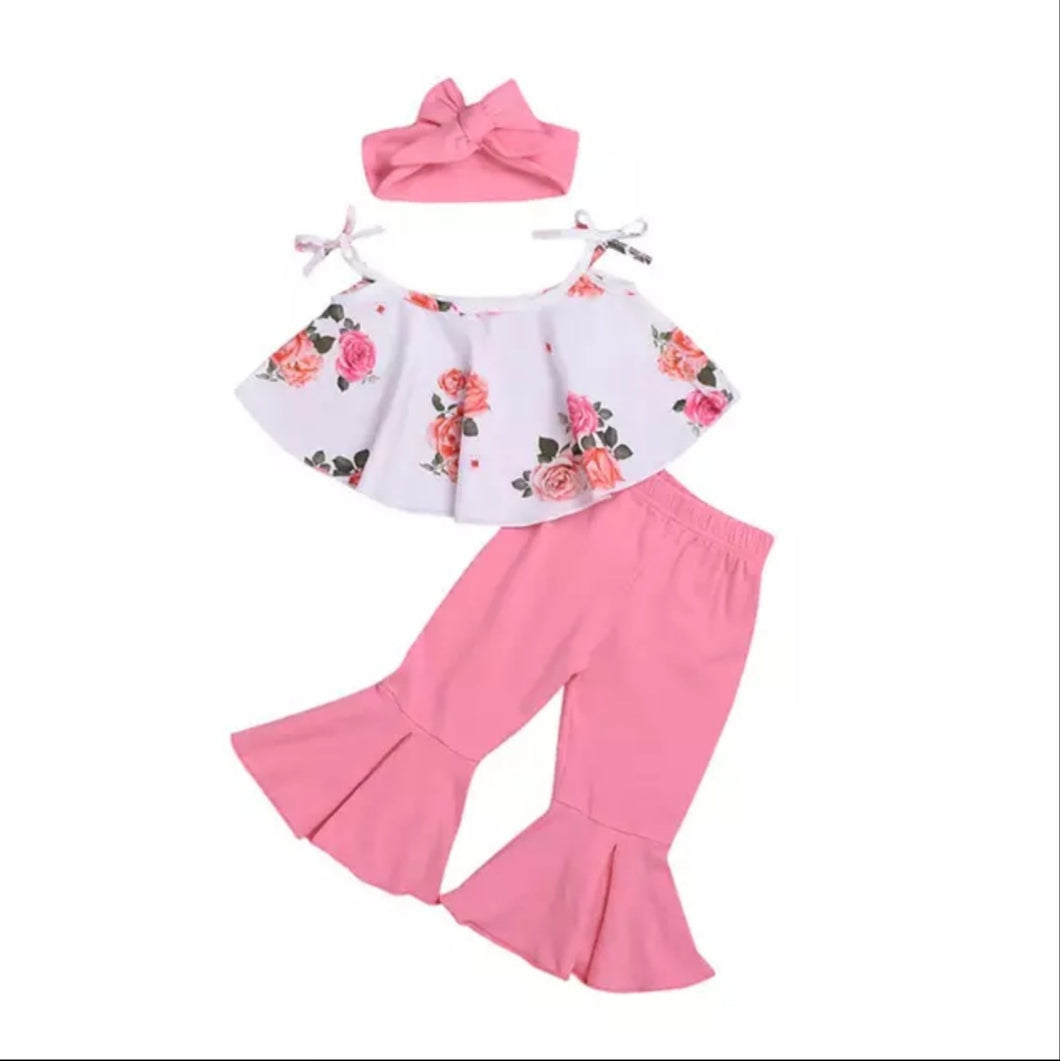 Pink Flair pants with Flair Top